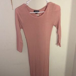 Pink bodycon dress